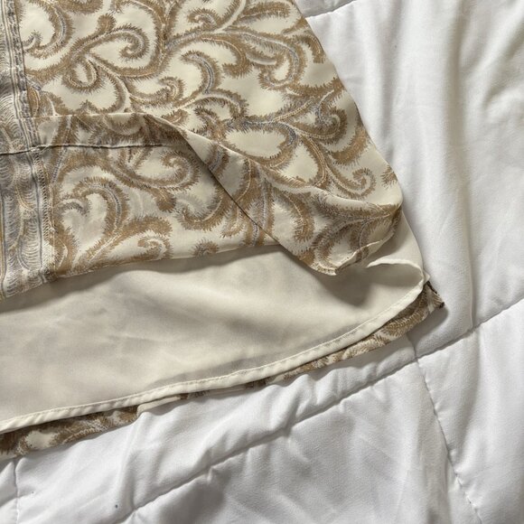 Covington Womens Size 16/18W 3/4 Sleeve Blouse V Neck Lightweight Office - Picture 6 of 9